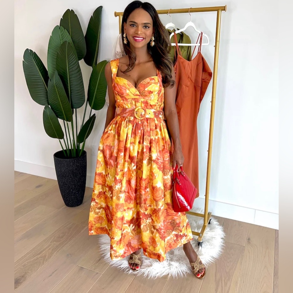 Autumn Orange Dress